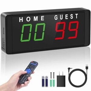 LED Electronic Digital Score Keeper with Remote & Tripod, Scoreboard